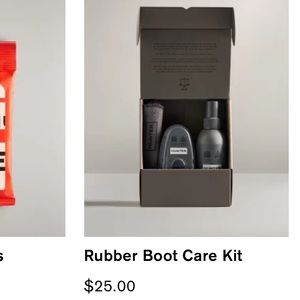 Hunter boot rubber care kit, used.